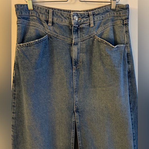 Free People We the Free Denim Maxi Skirt - Picture 3 of 9